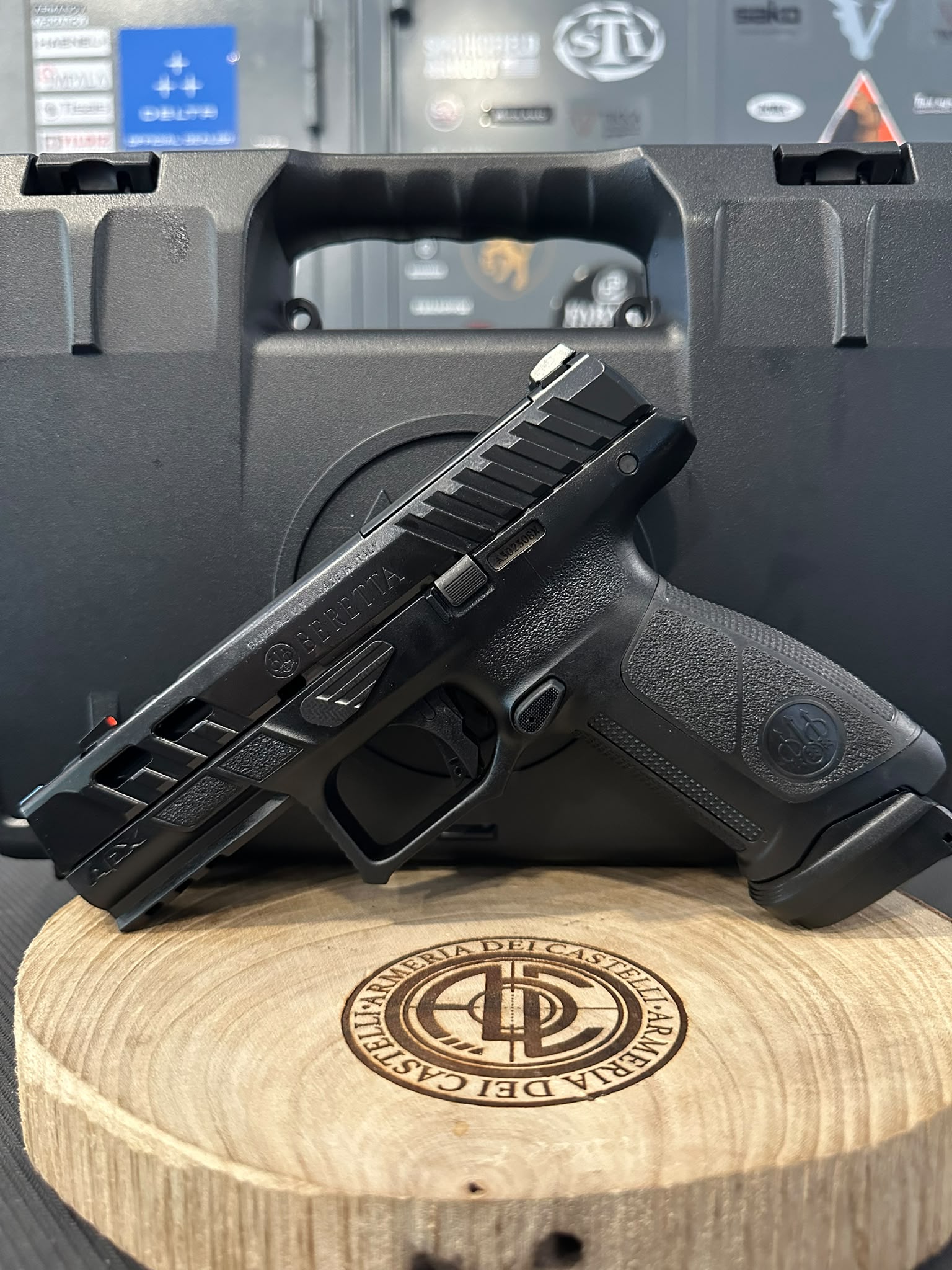 Beretta APX A1 Ported Black calibro 9x19 con canna ported e carrello alleggerito