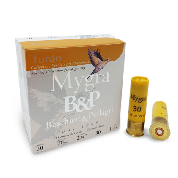 Cartucce Baschieri & Pellagri MyGRA Tordo 30G Calibro 20 con piombo 9½