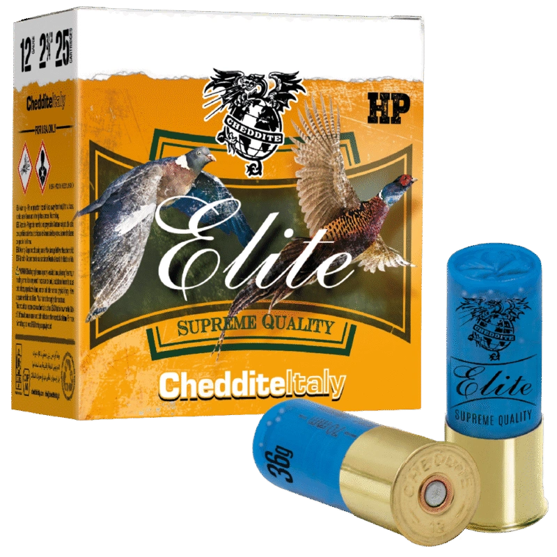 Cheddite Elite 36 HP 36G Calibro 12 con piombo 5 e 7