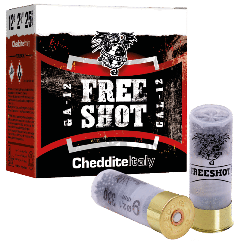 Cheddite Freeshot 33G Calibro 12 cartuccia dispersante con 33 grammi di piombo