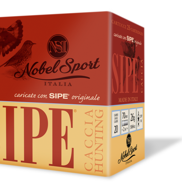 Cartucce Nobel Sport SIPE calibro 20 con carica da 26 g e piombo 10