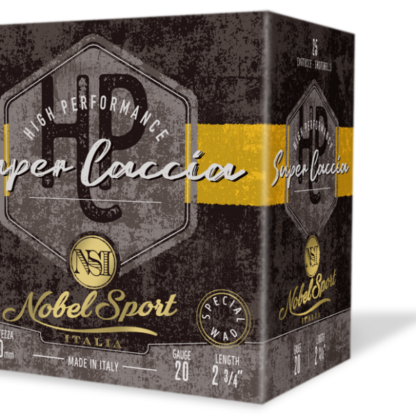 Cartuccia Nobel Sport Super Caccia 32G Calibro 20 con piombo 5