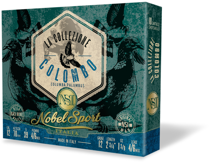 Nobel Sport La Collezione Colombo 39G Calibro 12 con piombo 4/6 MIX