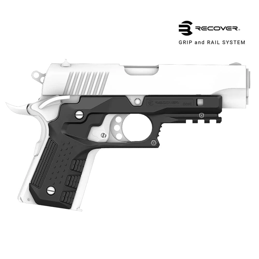 Recover Tactical CC3C Grip & Rail System per 1911 compatta con slitta Picatinny