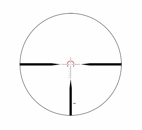 Reticolo Ottica ZeroTech Vengeance 1-4x24 LPVO RAR Illuminated FDE
