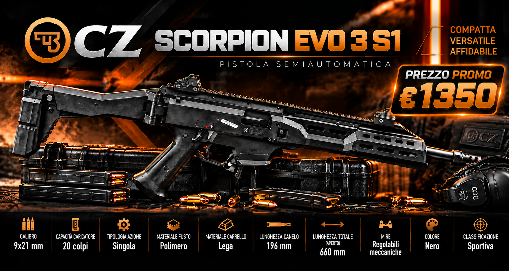 Home scorpion evo CZ